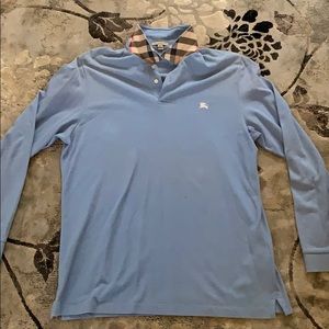 Burberry men’s long sleeve polo